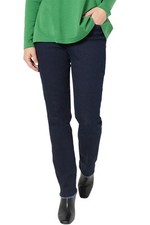 Isaac Mizrahi Live Petite Denim Frayed Hem Jeans Dark