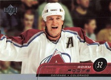Adam Foote 2002-03 Upper Deck #288 Colorado Avalanche Hockey