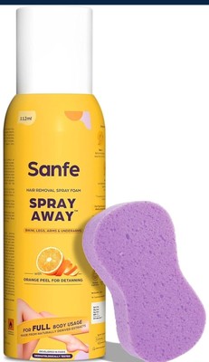 Sanfe Painless & Detan Haarentfernungs-Sprühcreme   112 ml   Unisex...