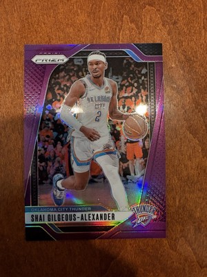 Shai Gilgeous-Alexander 99/99 Purple Prizm 2024-25 Panini Prizm