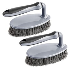 Heavy Duty Scrub Brush with Comfortable Grip, Cleaning Brush for Bathroom, Sh...