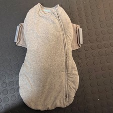 Happiest Baby SNOO Comforter Sack Organic Cotton Swaddle Sleep Sack Gray Small
