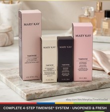 Mary Kay Timewise 4-Step Skin Care Set Cleanser Moisturizer Night Cream SPF 30