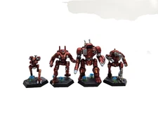 BATTLETECH Inner Sphere Lance 4 Mechs Lot PRO PAINTED