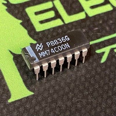 MM74C00N - NATIONAL - NAND Gate, TTL/H/L Series, 4-Func, 2-Input, CMOS, PDIP14