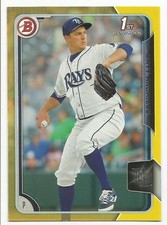 2015 Bowman Prospects Yellow Matt Andriese #BP67 Tampa Bay Rays 1st Bowman