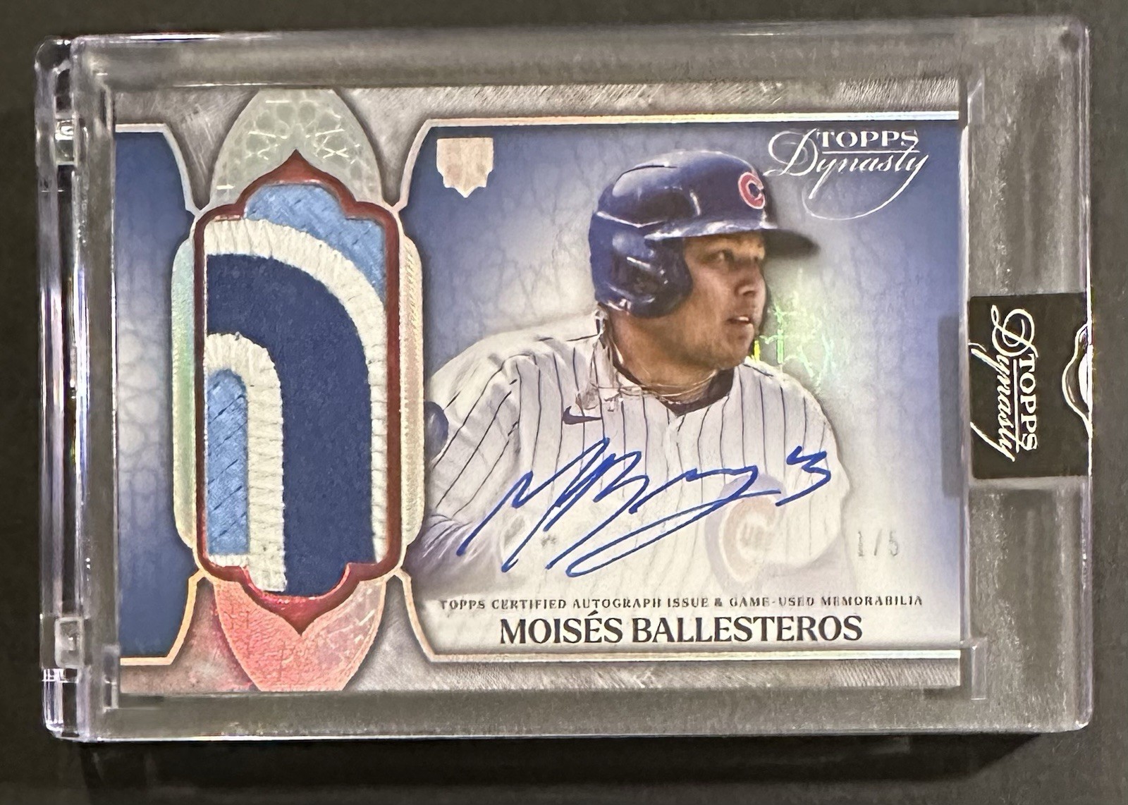 2025 Topps Dynasty MOISÉS BALLESTEROS RPA RC Patch Auto 1/5 Cubs First On Print