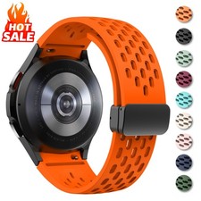 Magnetic Silicone Band Strap For Samsung Galaxy Watch7 6 5 4 FE 40mm-47mm