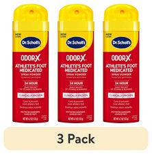 Dr. Scholl's Odor-X Antifungal Spray Powder 4.7 Ounce each 3 Pack 
