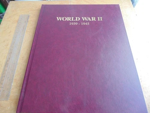 WW2 BOOK OF BRITISH NEWSPAPER REPORTS FROM 1939-1945 DOCUMENTING ALLIED PROGRESS