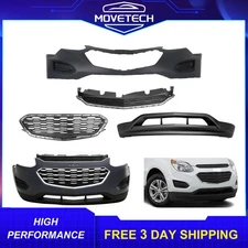 New Front Bumper Cover Kit w/ Grille For 2016 2017 Chevrolet Equinox 4PCS