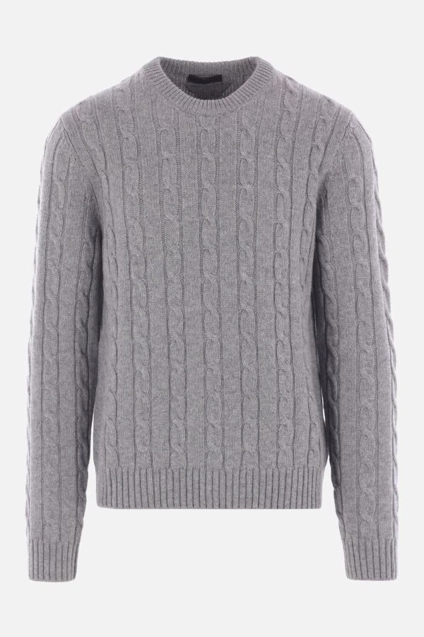 PRADA Crew Neck Gray Sweaters for Men for sale | eBay