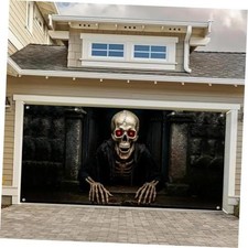Halloween Garage Door Covers Decorative 13x6ft Banner Polyester, Halloween 3
