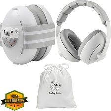 BOENFU Baby Ear Muffs White