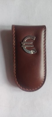 Geldklammern Leder und Silber, neu unbenutzt mit Originalkarton ohne Marke