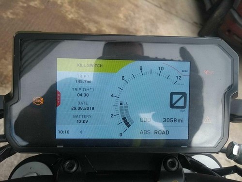 2019 KTM 390 DUKE DUKE 19 SPEEDOMETER CLOCKS BINNACLE 999999 Miles