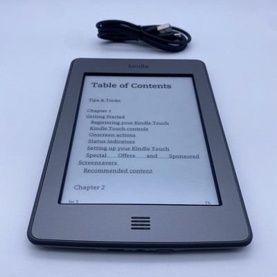 Amazon Kindle Touch (4th Gen.) D01200 - 4GB - Wi-Fi - 6'' eReader - Gray