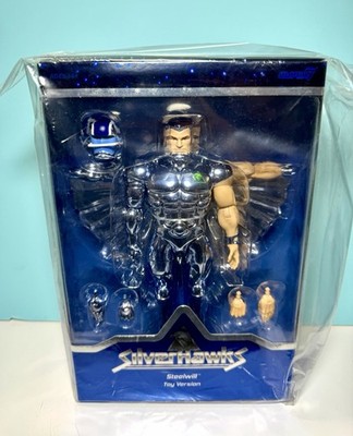 2024 Super7 SilverHawks Ultimates - STEELWILL Toy Version (Vac Metal) Figure