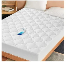 Twin XL Mattress Pad for College Dorm Room Essentials, Waterproof Hospital Be...