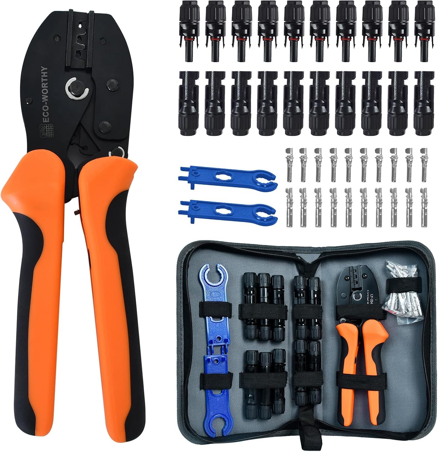 ECO-WORTHY Solar Crimper Tool Kit 13 PCS Solar Tools - a Cri