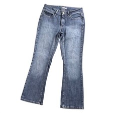 Riders by Lee Womens Mid Rise Bootcut Jeans Blue Medium Wash Denim Size 10P