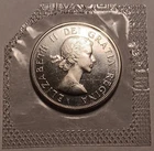 1964 Canadian 50 Cents, Elizabeth II, UNC, .800 Silver, ASW .3oz ** LOW SHIP **