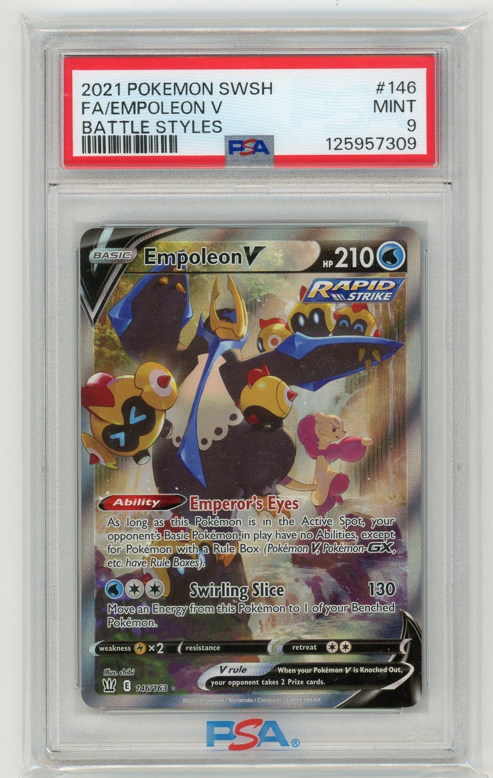 Pokémon TCG - Empoleon V 146/163 - Battle Styles -  PSA 9