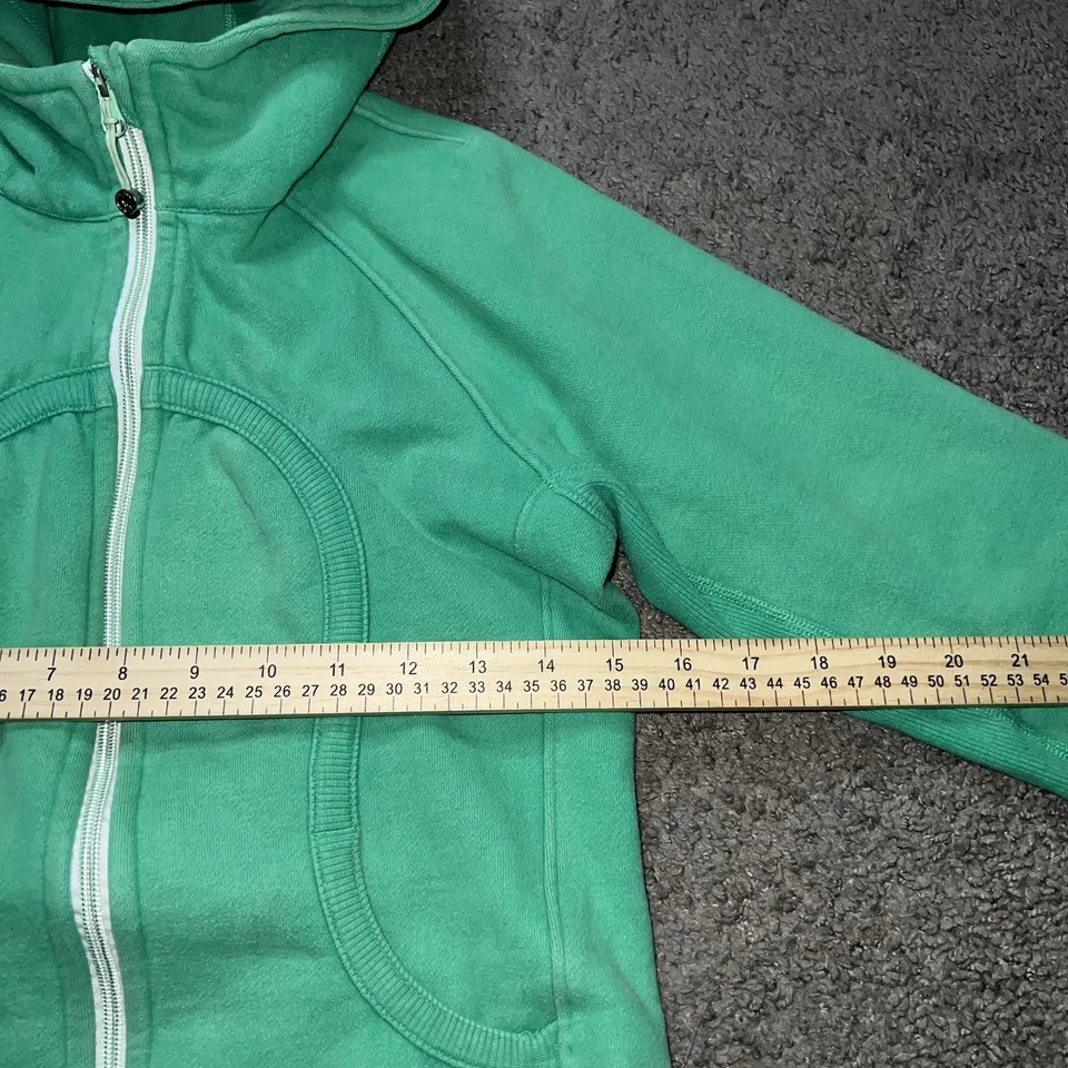 Mujeres Talla 8 LULULEMON Cremallera Completa Cremallera Chaqueta Buceo Sudadera con Capucha Verde Menta Sudadera Foto 4 de 4