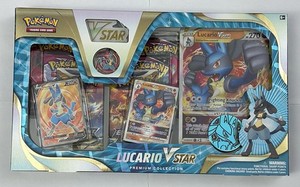 pokemon lucario vstar premium collection box 6 booster packs Lucario V Star Box