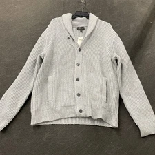 BANANA REPUBLIC Cozy Shawl Cardigan Sweater Men's Size XL Gray