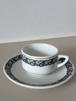 Art Deco Mokkatasse mit Untertasse Beyer & Bock ca. 1930 -1940, Sammeltasse