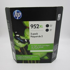 New Genuine HP 952XL Black 2pk High Yield Printer Ink Cartridge N9K29BN 02/21