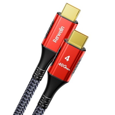 3.3ft Thunderbolt 4 Cable 240W 40G/s 8K MacBook Mini HP Dell SSD iPhone eGPU PRO
