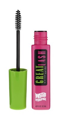 Maybelline Great Lash Waterproof Mascara Volumizing, 111 Very Black