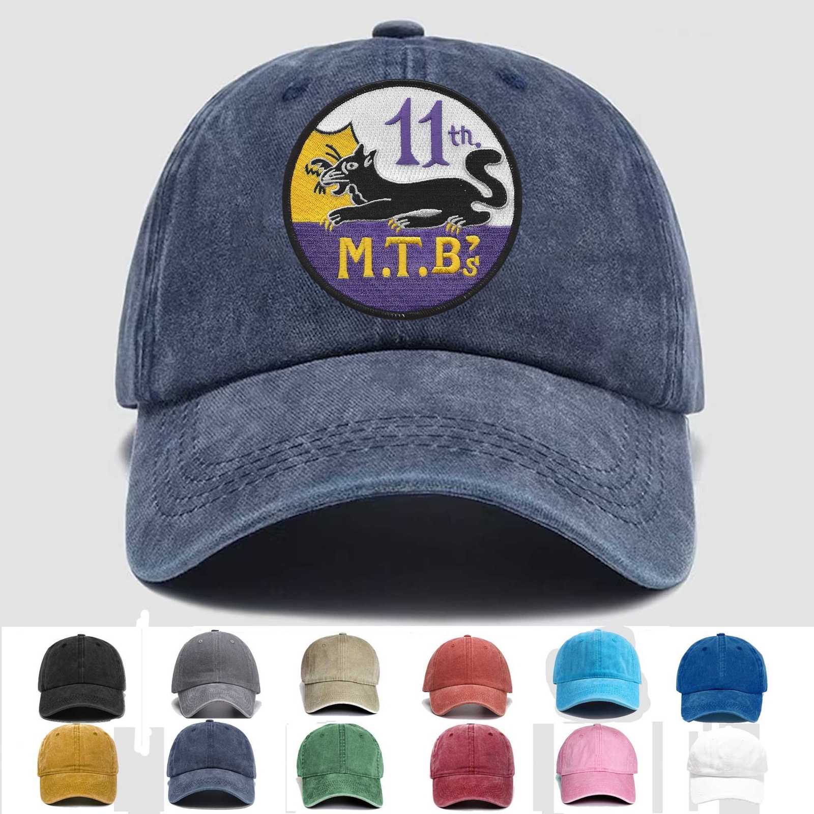 Custom Embroidered Hat MTBRON 11 Motor Torpedo Squadron, Veteran Cap, Gift Idea