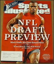 4/30/2007 Sports Illustrated Adrian Peterson NFL Draft Preview Alex Rodriguez