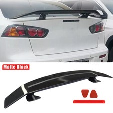 For Mitsubishi Lancer Evo 46 Matte Black Rear Trunk Spoiler Racing Wing Lip