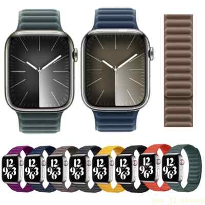 Hot Woven Magnetic Band Strap For Apple Watch 9 8 7 6 5 SE Ultra 2 42/45/49mm