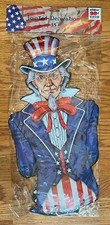 Uncle Sam July 4th Patriotic America USA 35" Jointed Cut Outs Wall Decoration