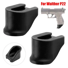 2-PACK Black Grip Extension Fit For Walther P22 Pinky Extension ADAPTER Nylon