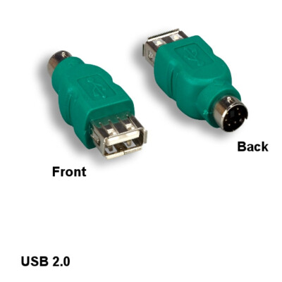 [10X] USB 2.0 Type A Female to MDIN6 Male Adapter PC Mouse Mice Connector