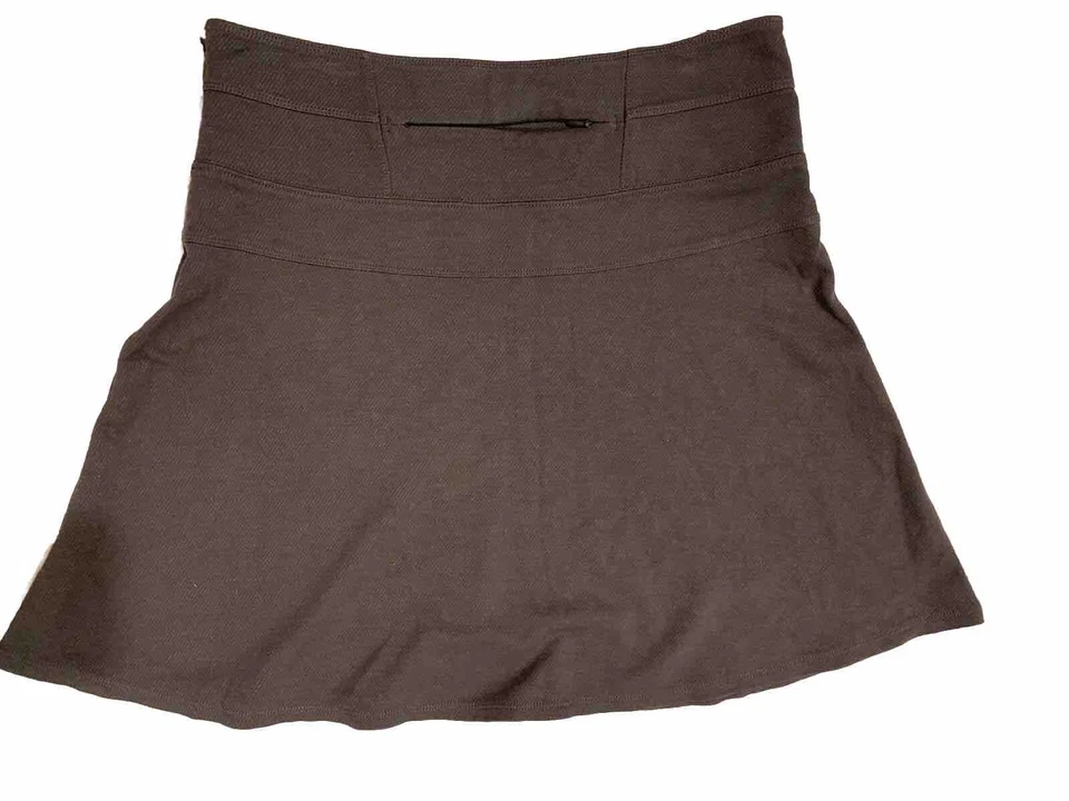 Falda Athleta Ponte Sarga Marrón Talla 8 Estilo Ajuste y Acampanado 724814 Versátil Foto 4 de 4
