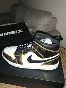 Jordan AJ 1 Mid SE - Men's Size 12 - Gold | eBay