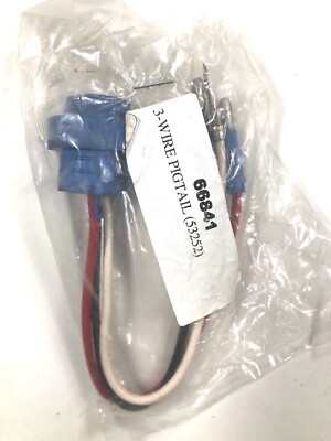 66841 OEM Pigtail 3-Wire, Plug Male-Pin 3-Pin Straight NOS | eBay