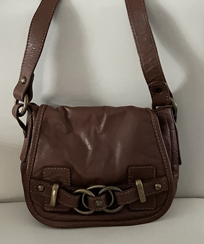 Brown Leather Crossbody Purse Vintage Wilson Leather Shoulder Bag Small Buckle - Picture 2 of 8