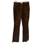 L'Agence Brown Chocolate Velvet Straight Leg Stretch Jeans USA Size 27