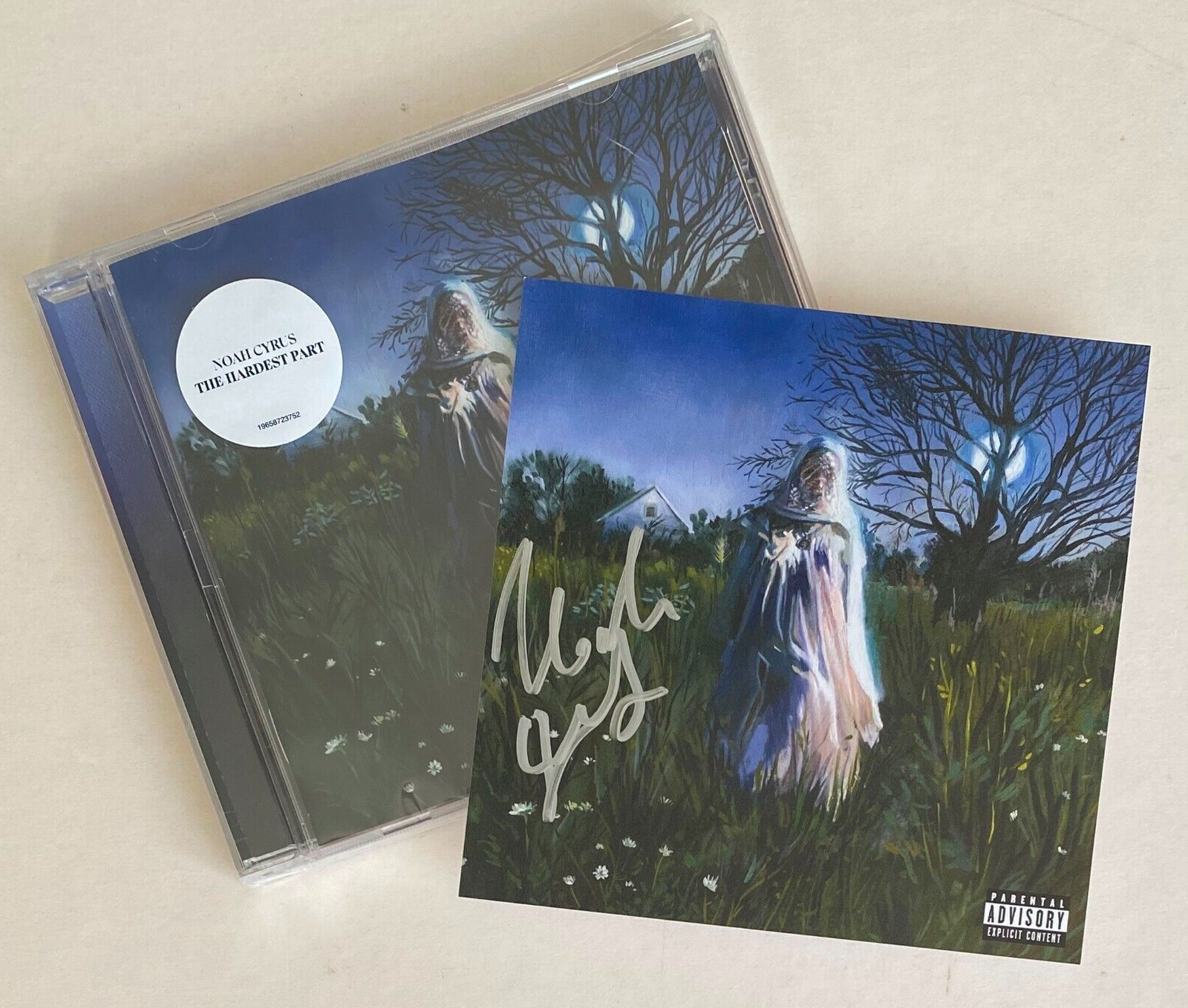 NOAH CYRUS * THE HARDEST PART *  10 TRK CD w/ LIMITED SIGNED INSERT * BN!