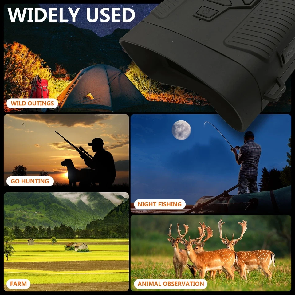 Night Vision Goggles Infrared Digital Binoculars For lotal Darkness Sunreillance - Image 3 of 4