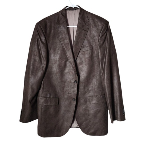 JACK VICTOR STUDIO 2 button brown blazer size 40L