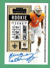 2020 PANINI CONTENDERS MARQUEZ CALLAWAY AUTO ROOKIE TICKET RC #253 SAINTS